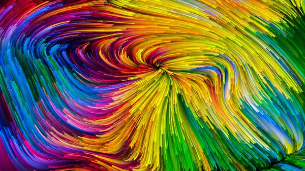 Serie Color Movimiento Abstracción Artística Compuesta Por Patrón Pintura Flujo — Foto de Stock