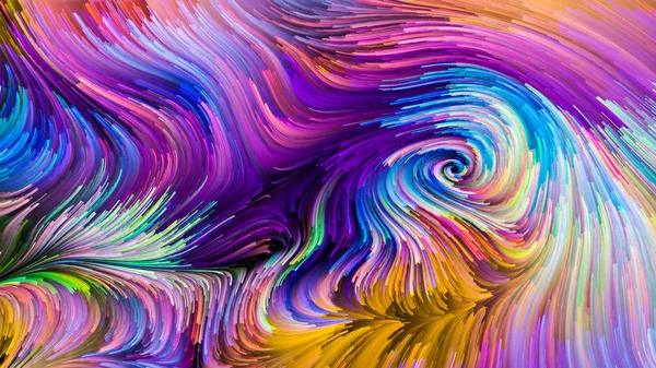 Serie Color Motion Composizione Astratta Del Modello Flowing Paint Progetti — Foto Stock