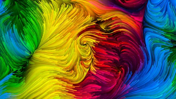 Serie Color Motion Disposizione Creativa Del Modello Flowing Paint Come — Foto Stock