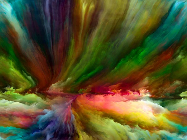 Color Flow series. Interplay of streams of digital paint on the subject of music, creativity, imagination, art and design