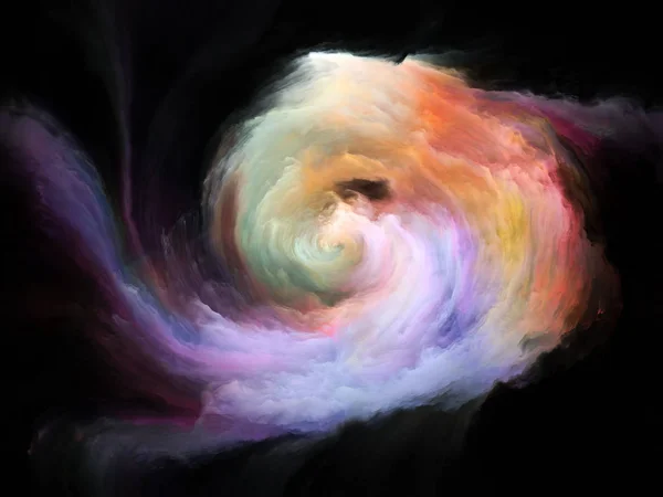 Color Flow Series Backdrop Design Streams Digital Paint Works Music — Stock Photo, Image
