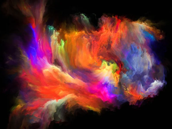 Color Flow Serien Sammansättning Strömmar Digital Färg Som Lämpar Sig — Stockfoto