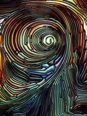 Desen serisi renk. Soyut Tasarım Leaded anımsatan Art Nouveau doğa, güzellik ve Maneviyat konusunda camdan