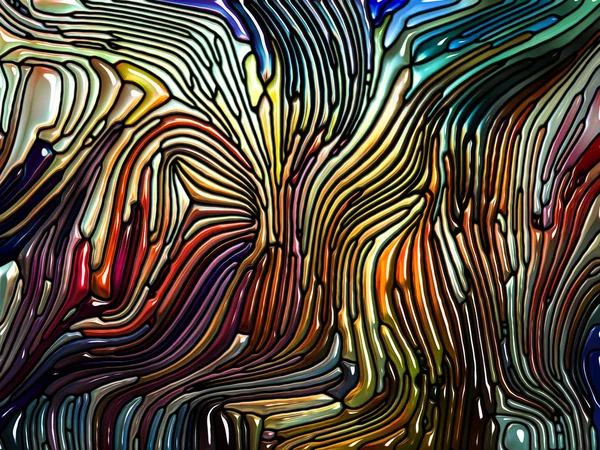 液体のパターン シリーズ 精神性の主題のアール ヌーボーを思わせるステンド グラス デザインの背景デザイン — ストック写真