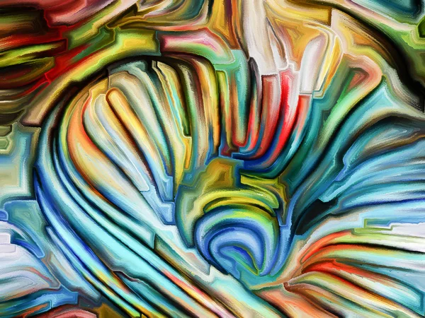 Patronen Van Kleur Serie Artistieke Abstractie Samengesteld Van Geschilderde Glasramen — Stockfoto