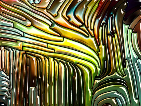 Serie Patrón Color Composición Diseño Vidrio Con Plomo Que Recuerda — Foto de Stock