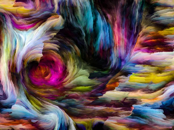 Flüssige Farbserien Abstrakter Hintergrund Aus Mehrfarbigen Farbschlieren Für Projekte Kreativität — Stockfoto