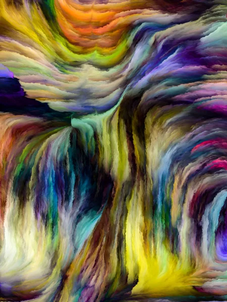 Série Liquid Color Conception Faite Stries Peinture Multicolores Pour Servir — Photo