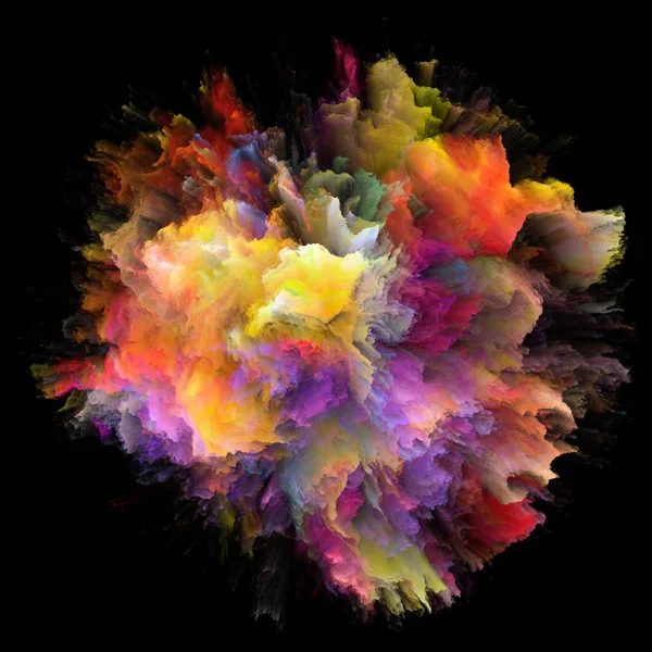 色の感情シリーズ 想像力 創造性芸術 デザイン プロジェクトで使用するためのカラー バースト スプラッシュ爆発の抽象的な背景 — ストック写真