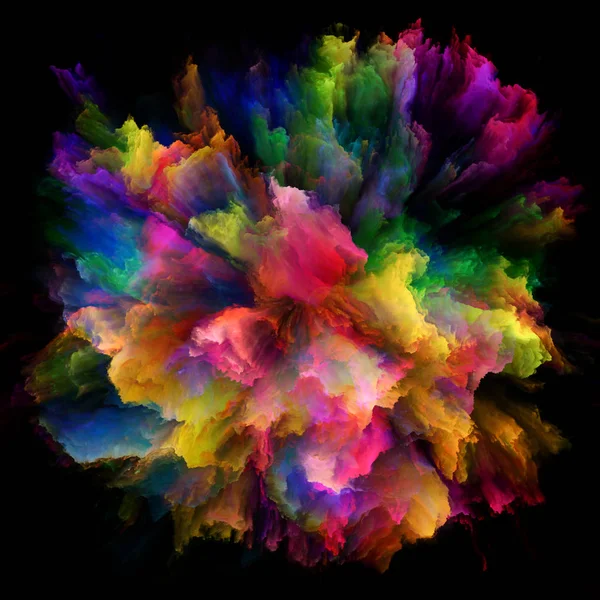 Série Color Emotion Composition Graphique Explosion Éclaboussure Couleur Pour Sujet — Photo