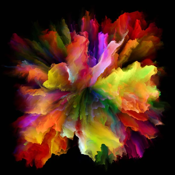 Duygu Serisi Renk Renk Patlaması Sıçrama Patlama Hayal Gücü Yaratıcılık — Stok fotoğraf