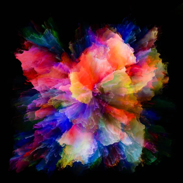 Série Color Emotion Composition Fond Explosion Éclaboussure Couleur Sur Sujet — Photo