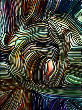 Hayaller dizisi. Renkli tasarım, yaratıcılık, sanat ve hayal gücü projeleriyle kullanılacak renk parçalarının lekeli cam desenlerinden oluşan soyut bir arkaplan