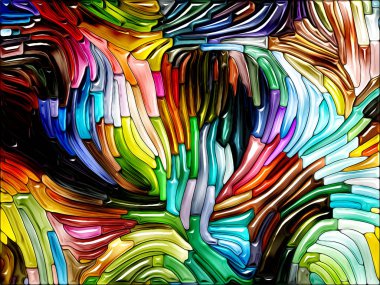 Sıvı renkli serisi. Yaratıcılık, sanat ve tasarım konusunda renkli cam desen kompozisyonu