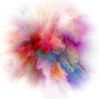 Duygu serisi renk. Arka plan kompozisyon, hayal gücü, yaratıcılık sanat ve tasarım konuyla ilgili renk patlaması