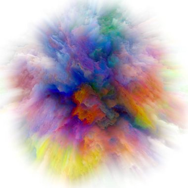 Duygu serisi renk. Arka plan kompozisyon, hayal gücü, yaratıcılık sanat ve tasarım konuyla ilgili renk patlaması