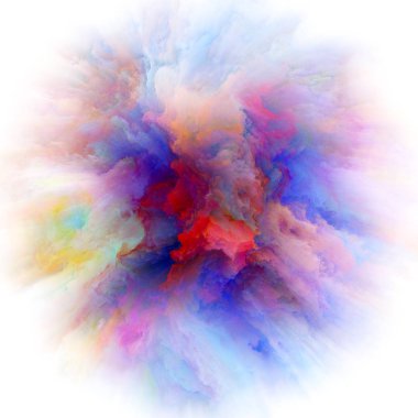 Duygu serisi renk. Soyut Kompozisyon projeler hayal gücü, yaratıcılık sanat ve tasarım için renk patlaması