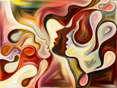 Doku serilerindeki ilişkiler. İnsanların yüzlerinin, renklerinin, organik dokularının, iç dünya, aşk, ilişkiler, ruh ve doğa konularındaki akış eğrilerinin arkaplan tasarımı