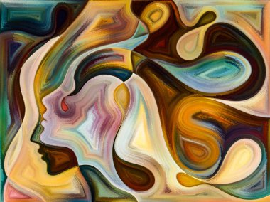 Doku serilerindeki ilişkiler. İnsanların yüzlerinin, renklerinin, organik dokularının, iç dünya, aşk, ilişkiler, ruh ve doğa konularındaki akış eğrilerinin arkaplan tasarımı