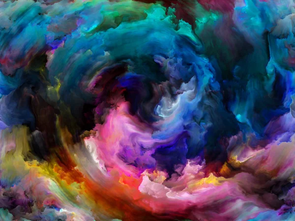 Vortex Twist Swirl Series Arreglo Abstracto Color Movimiento Sobre Lienzo — Foto de Stock