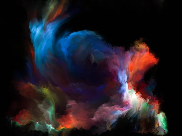 Farbfließreihen Abstrakter Hintergrund Aus Strömen Digitaler Farbe Für Projekte Musik — Stockfoto