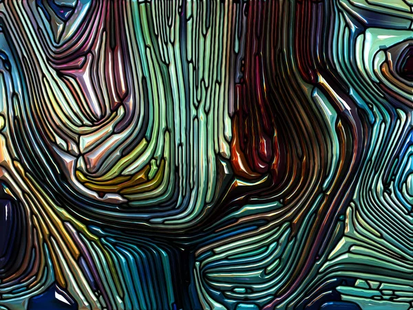 玻璃的梦想系列 色彩碎片的彩色玻璃图案的构成 与色彩的设计 艺术和想象有着隐喻性的关系 — 图库照片