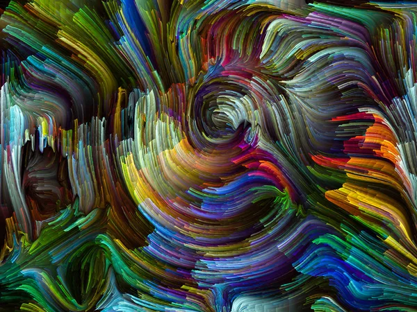 Liquid Color Series Composition Multi Color Paint Streaks Subject Creativity — Stock Photo, Image