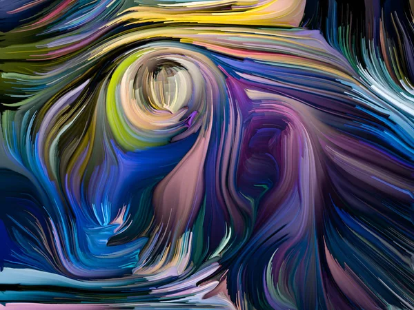 Liquid Color Series Abstract Design Made Multi Color Paint Streaks — Stock Photo, Image