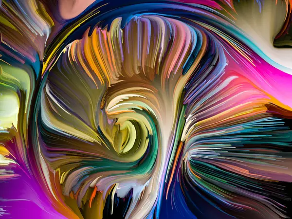 Серия Liquid Color Дизайн Состоящий Многоцветных Красок Метафора Тему Творчества — стоковое фото