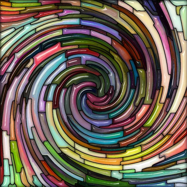 Igreja Design Vidro Onda Vértice Colorido Sobre Tema Espiritualidade Criatividade — Fotografia de Stock