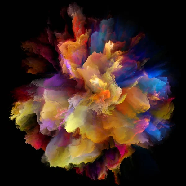 Χρώμα Σειρά Συγκίνηση Σύνθεση Του Έκρηξη Splash Έκρηξη Χρωμάτων Σχετικά — Φωτογραφία Αρχείου