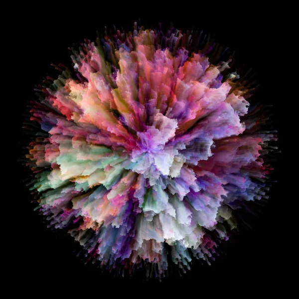 Color Emotion Series Composition Color Burst Splash Explosion Suitable Backdrop — Stock Photo, Image