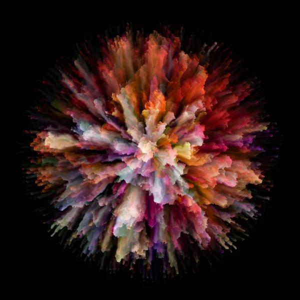 Řada Color Emotion Backdrop Barevného Výbuchu Stříkance Výbuch Téma Představivosti — Stock fotografie