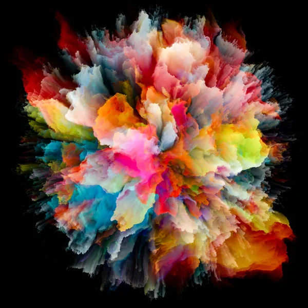 Série Color Emotion Fond Artistique Fait Explosion Éclaboussure Couleur Pour — Photo