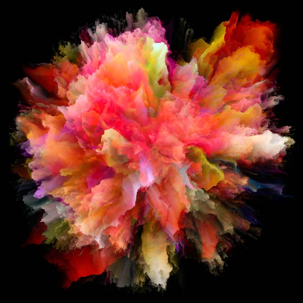 Kolor Serii Emocji Creative Układ Kolorów Burst Splash Explosion Jako — Zdjęcie stockowe