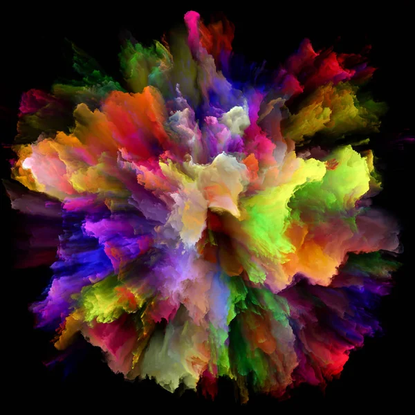 Färg Känslor Serien Abstrakt Komposition Färgexplosion Burst Splash För Projekt — Stockfoto
