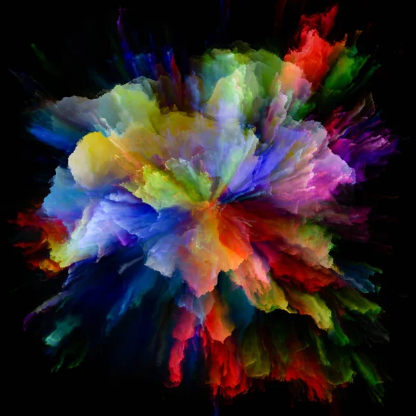 Řada Color Emotion Vizuálně Atraktivní Pozadí Barevného Výbuchu Stříkance Exploze — Stock fotografie
