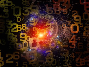 Matematik gerçeklik serisi. Sayı, ışıklar ve Fraktal desenleri matematik, eğitim ve bilim konusunda düzenleme