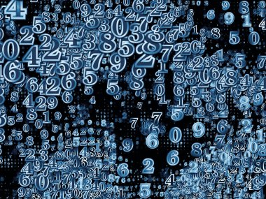 Numara dünya serisi. Basamak ve fraktal öğeleri konu bilim, eğitim ve modern teknoloji