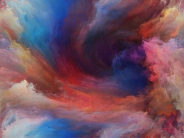 Soyut Renk serisi. Sanat, yaratıcılık ve hayal gücü üzerine çalışmalar için tuval üzerinde hareket halindeki renkli resmin arkaplan tasarımı