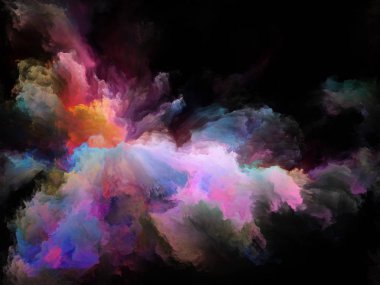 Akışı serisi renk. Arka plan tasarım akarsu müzik, yaratıcılık, hayal gücü, sanat ve tasarım konusunda dijital boya