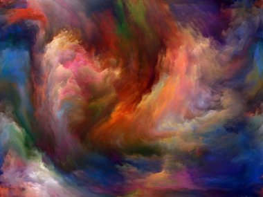 Soyut Renk serisi. Sanat, yaratıcılık ve hayal gücü konularında tuval üzerinde hareket halindeki renkli boya arkaplanı