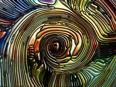 Desen serisi renk. Leaded cam tasarımı Art Nouveau uygun doğa, güzellik ve maneviyat ile ilgili projelerde anımsatan soyut kompozisyon