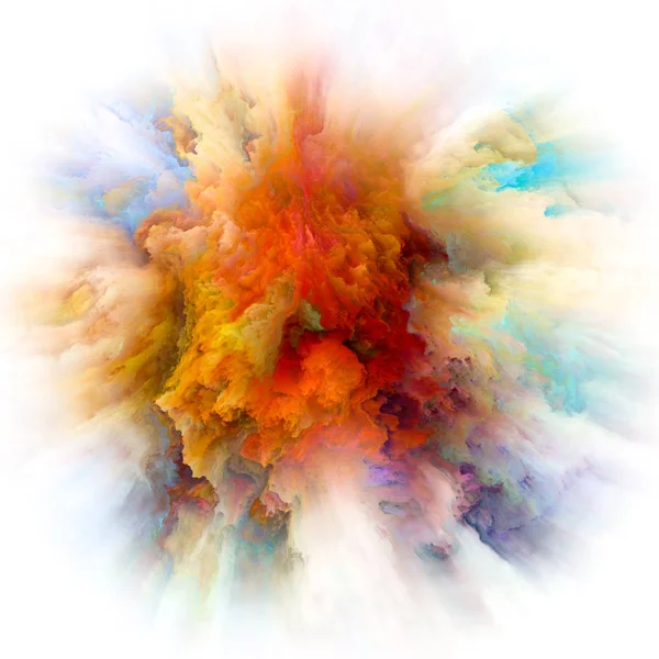 Color Emotion Series Creative Arrangement Color Explosion Subject Imagination Creativity — Stock Photo, Image