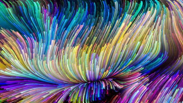 Kleur Beweging Serie Samenstelling Van Vloeibare Verf Patroon Met Metaforische — Stockfoto