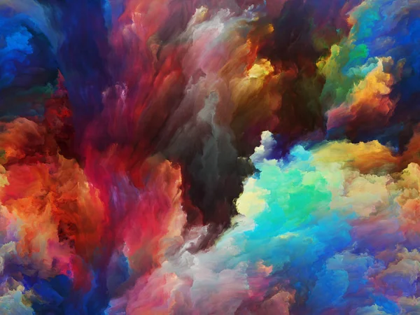Abstracte Kleur Serie Artistieke Abstractie Bestaat Uit Kleurrijke Verf Beweging — Stockfoto
