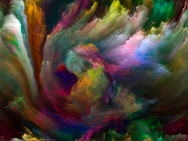 Serie Color Flow Disposizione Flussi Vernice Digitale Sul Tema Della — Foto Stock