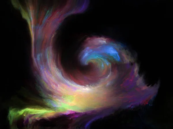Color Flow Series Backdrop Design Streams Digital Paint Works Music — Stock Photo, Image