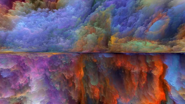 Dream Land Serie Abstracte Regeling Van Digitale Kleuren Geschikt Voor — Stockfoto