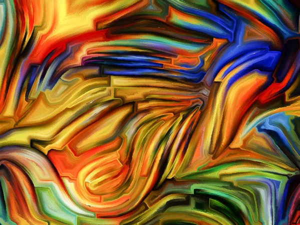 Farbmuster Serie Abstraktes Design Aus Bemalten Glasmalereien Zum Thema Fantasie — Stockfoto